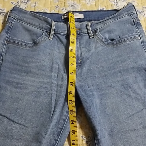 Levi's Capri / Clam Diggers Sz 8 Light Denim Wash - Picture 5 of 11